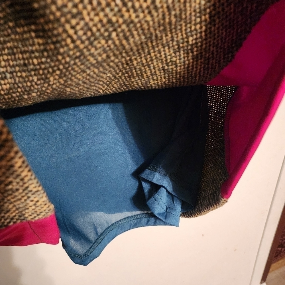 M.F. Designer Paris Colorblock Dress Zip Back Size L Vintage (see all pictures) - Picture 11 of 12
